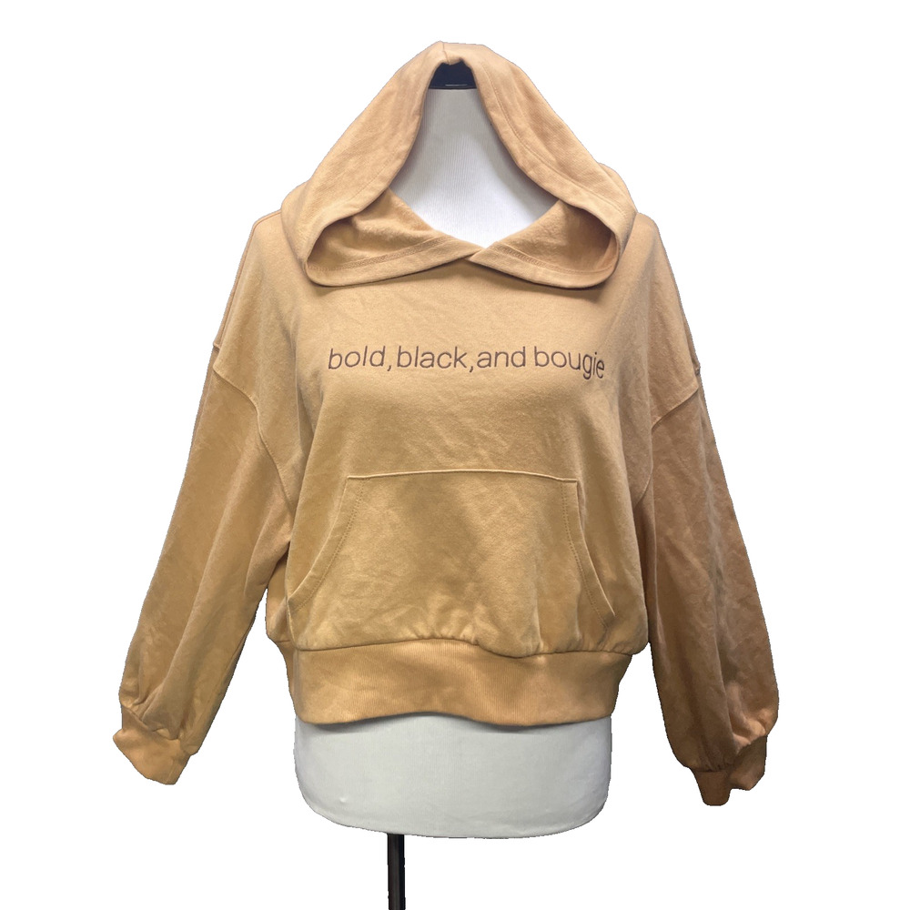 Target Black History Month “bold, black, and bougie” Crop Hoodie XL NWT Camel